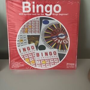 Red Bingo Game Set
